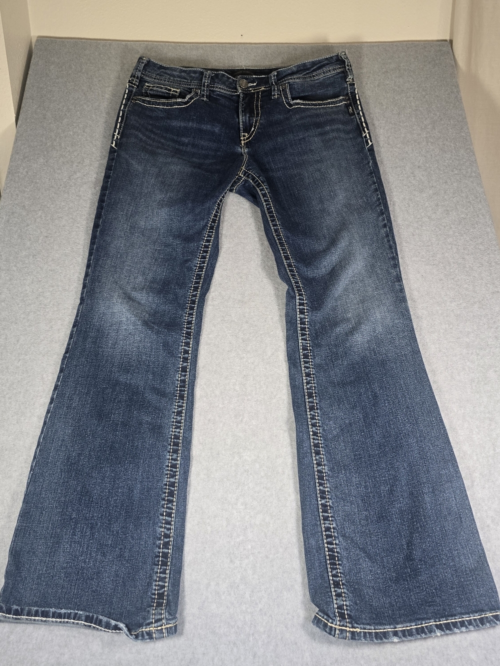 Silver Jeans Co Suki Bootcut Womens W33 L33 Dark Wash Western Y2K Jeans